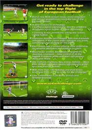 Box back cover for Uefa Challenge on the Sony Playstation 2.