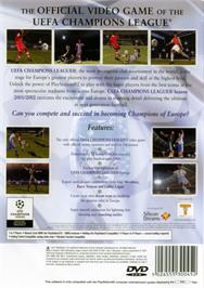 Box back cover for Uefa Champions League - Saison 2001/2002 on the Sony Playstation 2.