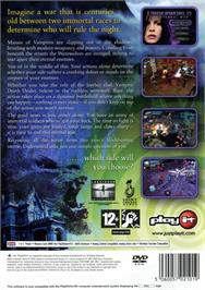 Box back cover for Underworld - The Eternal War on the Sony Playstation 2.