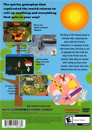 Box back cover for We Love Katamari on the Sony Playstation 2.