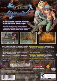 Box back cover for Wild Arms Alter Code - F on the Sony Playstation 2.