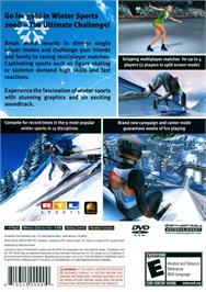 Box back cover for Winter Sports 2008 - The Ultimate Challenge on the Sony Playstation 2.