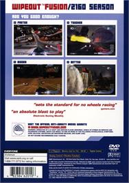 Box back cover for Wipeout Fusion on the Sony Playstation 2.