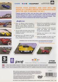 Box back cover for World Racing on the Sony Playstation 2.
