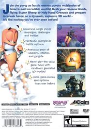 Box back cover for Worms 3d on the Sony Playstation 2.