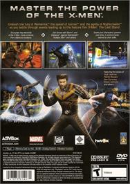 Box back cover for X-Men - The Official Game on the Sony Playstation 2.