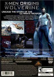Box back cover for X-men Origins - Wolverine on the Sony Playstation 2.