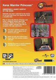 Box back cover for Xena - Warrior Princess on the Sony Playstation 2.