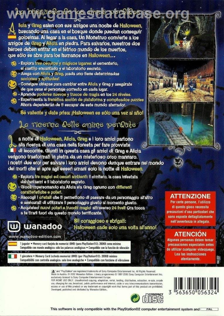 Castleween - Sony Playstation 2 - Artwork - Box Back