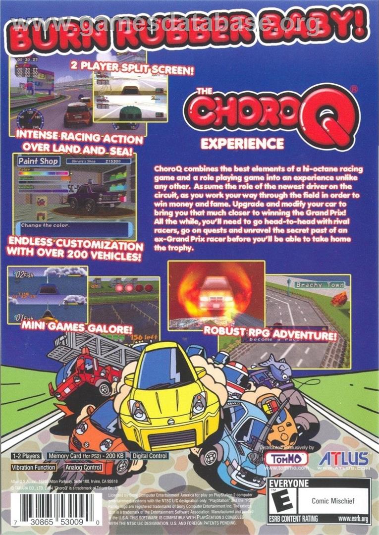 Choroq - Sony Playstation 2 - Artwork - Box Back