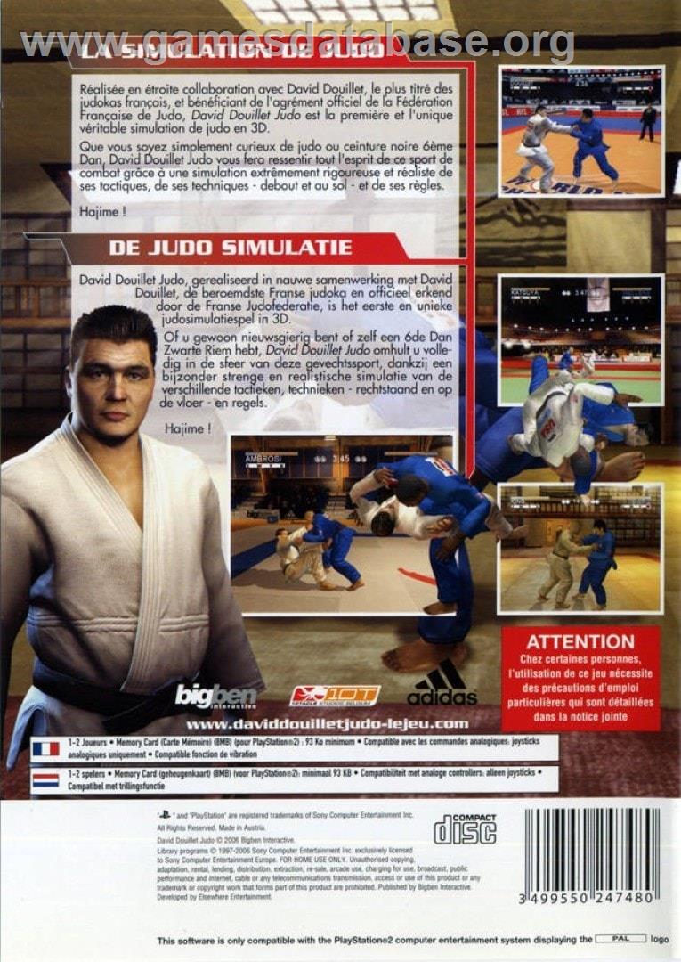 David Douillet Judo - Sony Playstation 2 - Artwork - Box Back