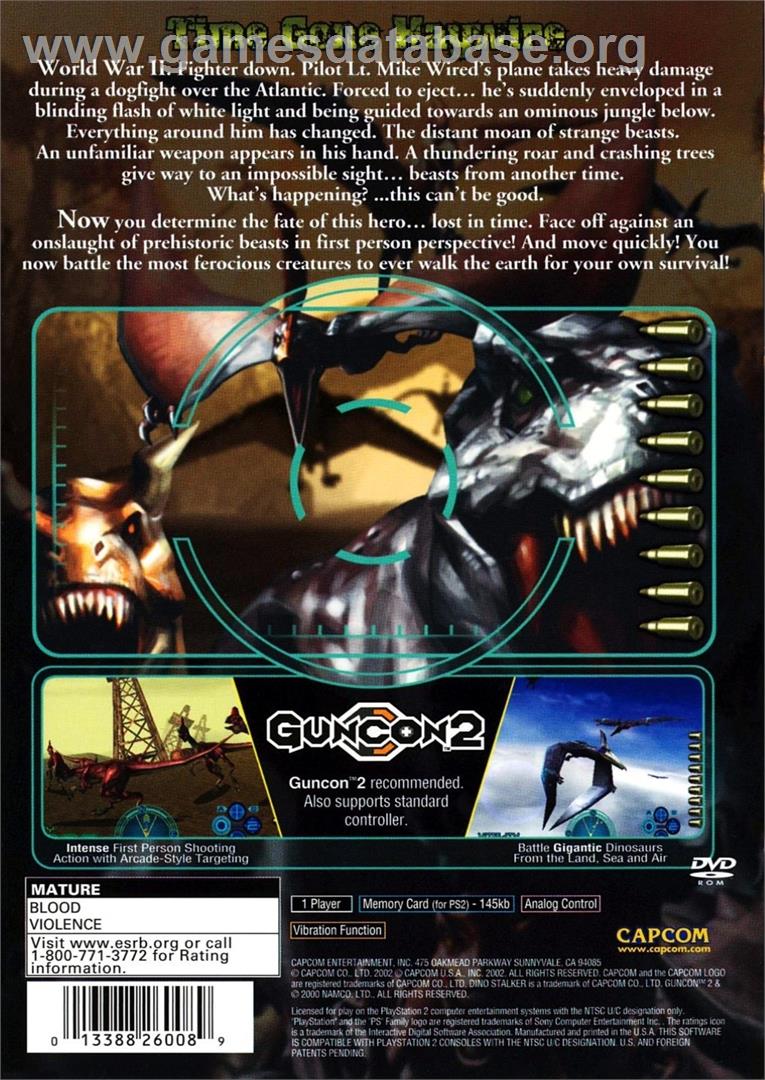 Dino Stalker - Sony Playstation 2 - Artwork - Box Back