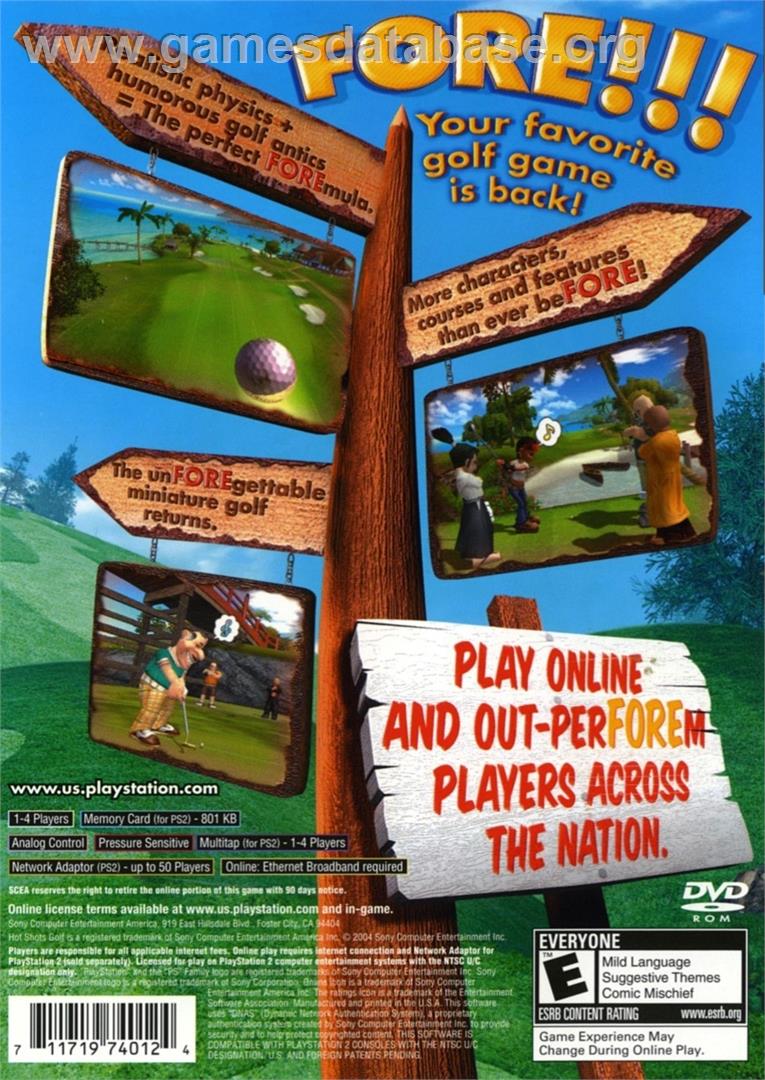 Everybody's Golf - Sony Playstation 2 - Artwork - Box Back