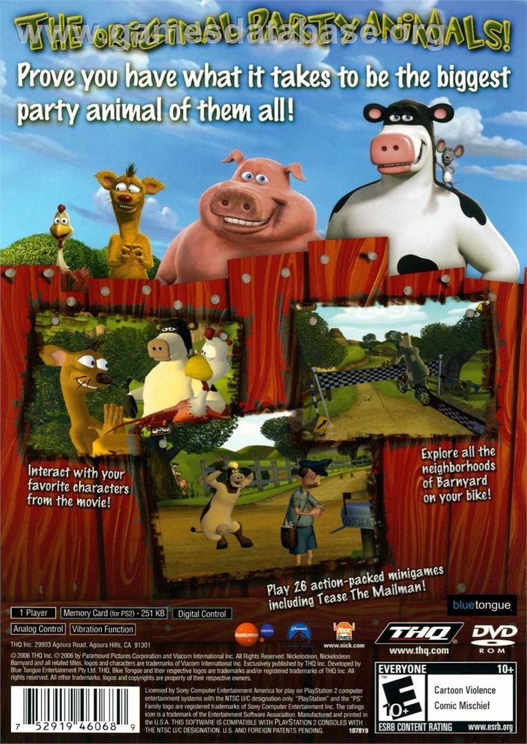 Ferme En Folie, La - Sony Playstation 2 - Artwork - Box Back