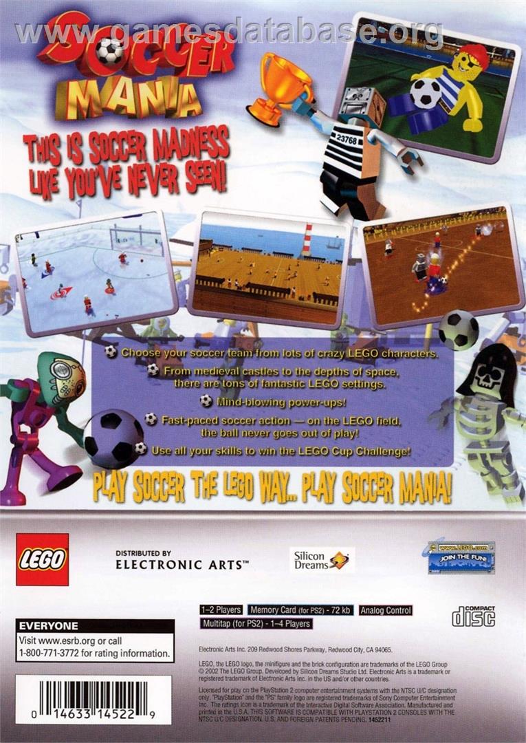 Football Mania - Sony Playstation 2 - Artwork - Box Back