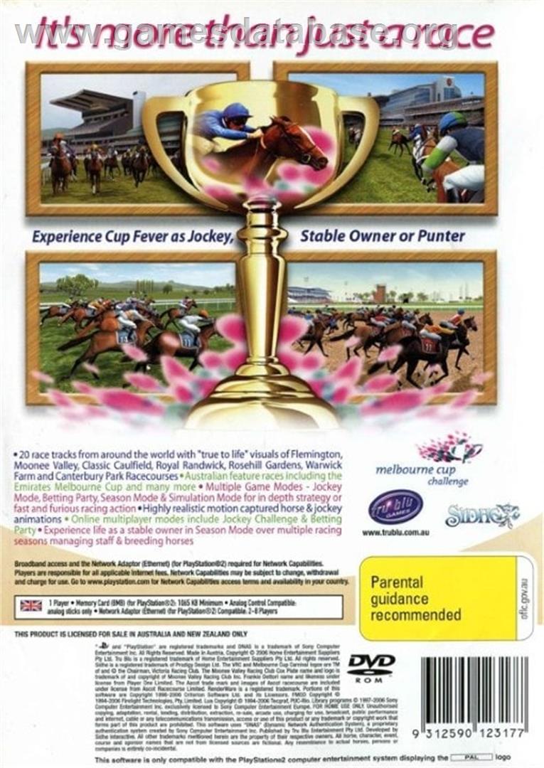 Frankie Dettori Racing - Sony Playstation 2 - Artwork - Box Back