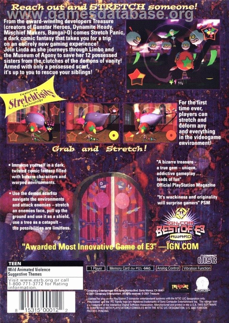 Freak Out - Sony Playstation 2 - Artwork - Box Back