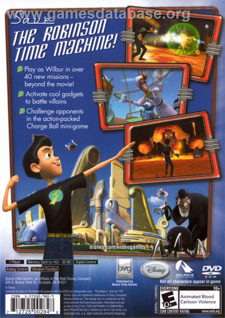 Meet the Robinsons - Sony Playstation 2 - Artwork - Box Back