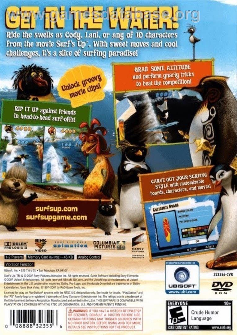 Rois De La Glisse, Les - Sony Playstation 2 - Artwork - Box Back