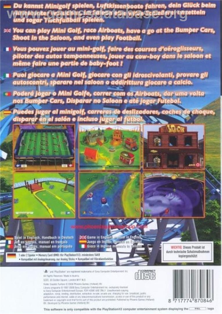 Roller Coaster Funfare - Sony Playstation 2 - Artwork - Box Back