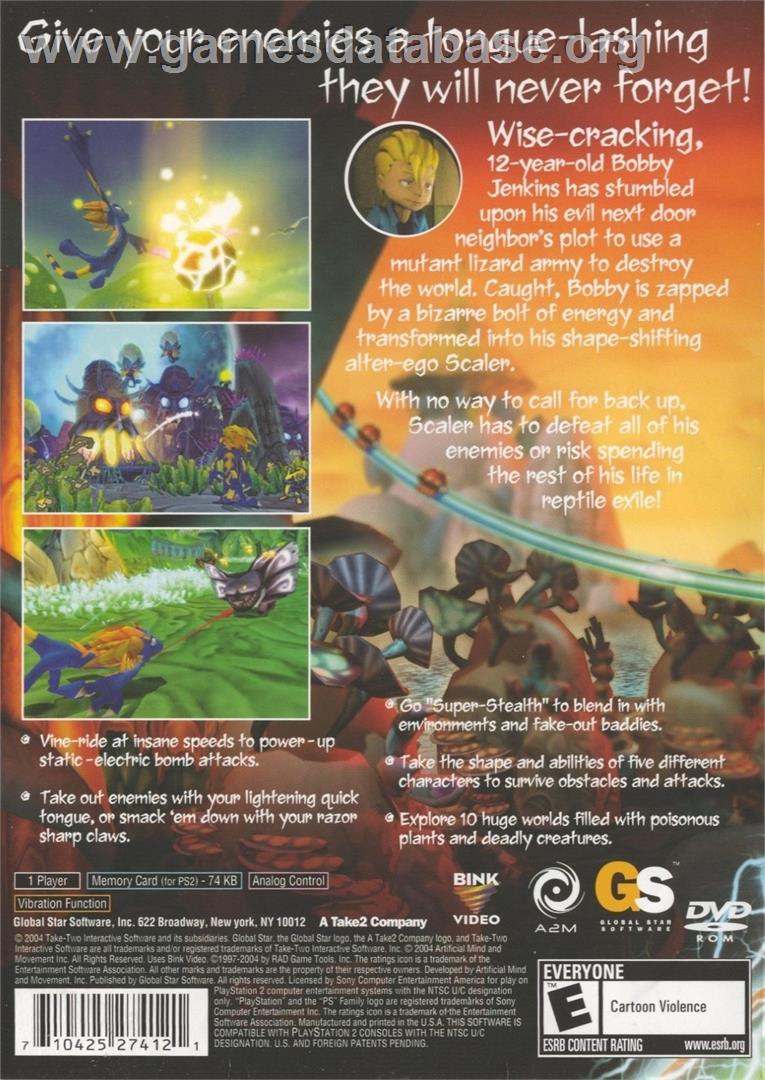 Scaler - Sony Playstation 2 - Artwork - Box Back