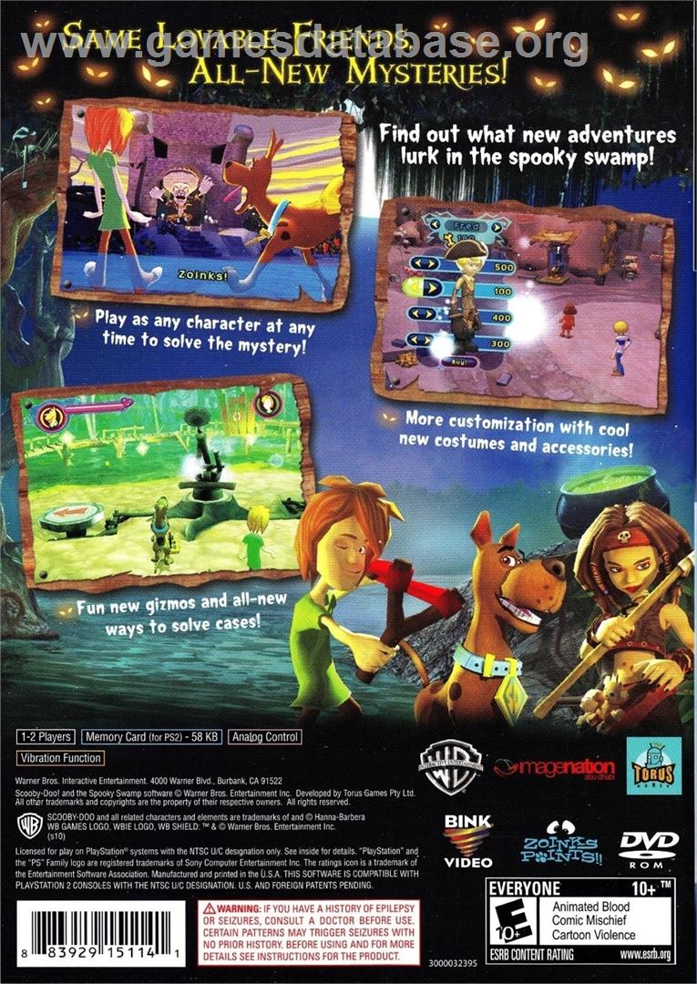Scooby-doo! And The Spooky Swamp - Sony Playstation 2 - Artwork - Box Back