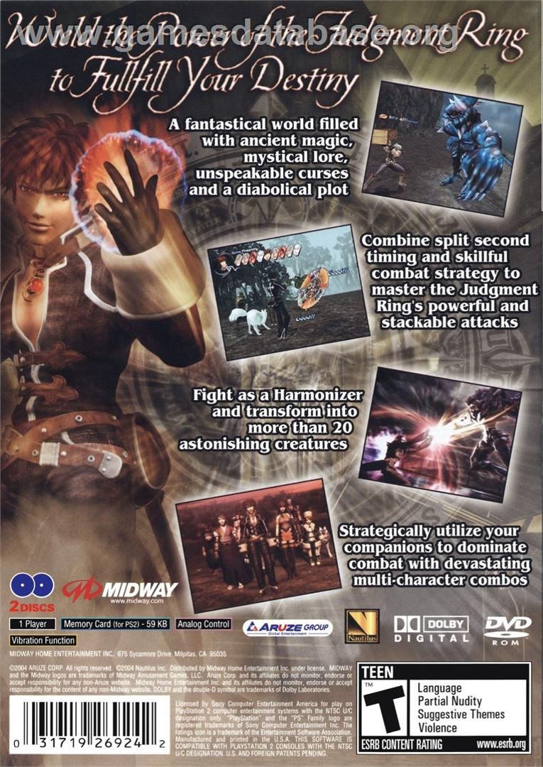 Shadow Hearts - Covenant - Sony Playstation 2 - Artwork - Box Back