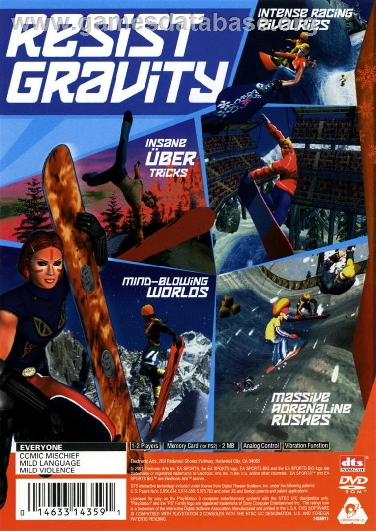Ssx Tricky - Sony Playstation 2 - Artwork - Box Back