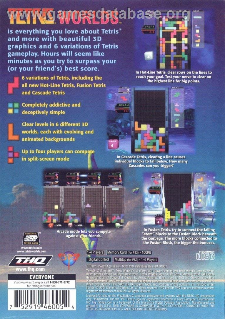 Tetris Worlds - Sony Playstation 2 - Artwork - Box Back