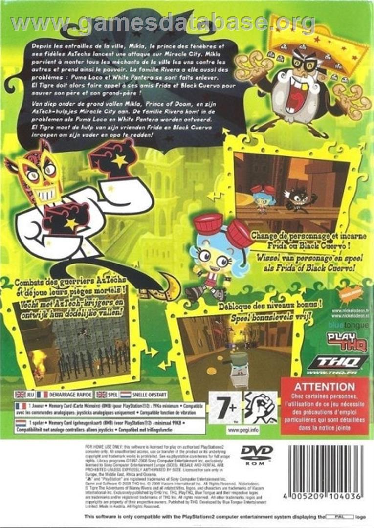 Tigre - The Adventures Of Manny Rivera, El - Sony Playstation 2 - Artwork - Box Back