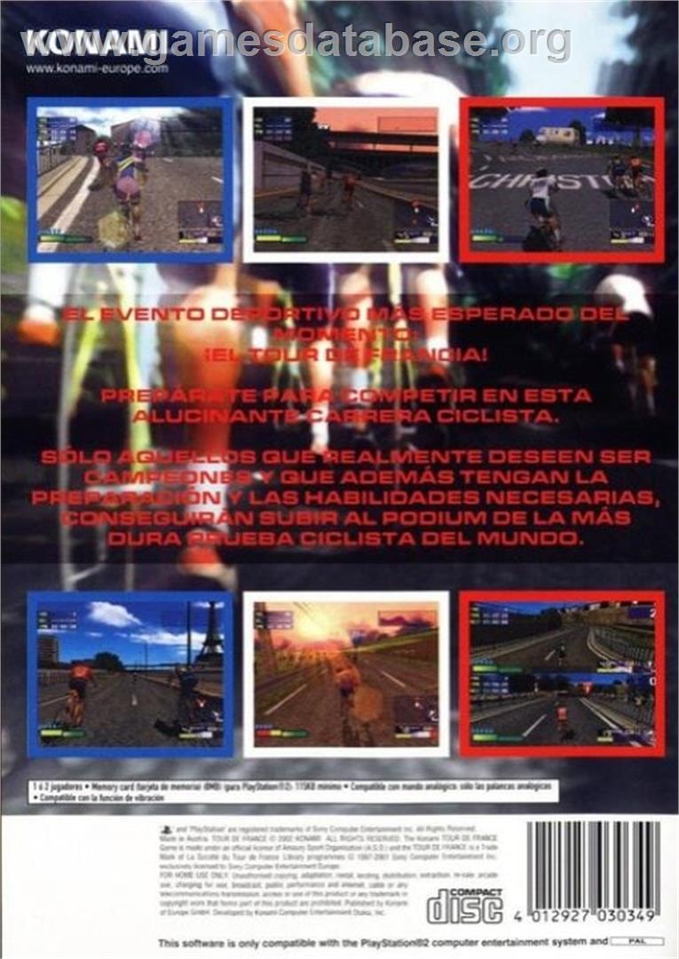 Tour De France - Sony Playstation 2 - Artwork - Box Back