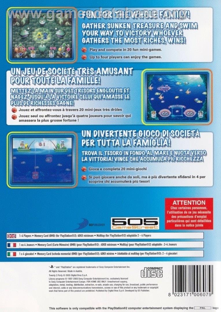 Twenty 2 Party - Sony Playstation 2 - Artwork - Box Back