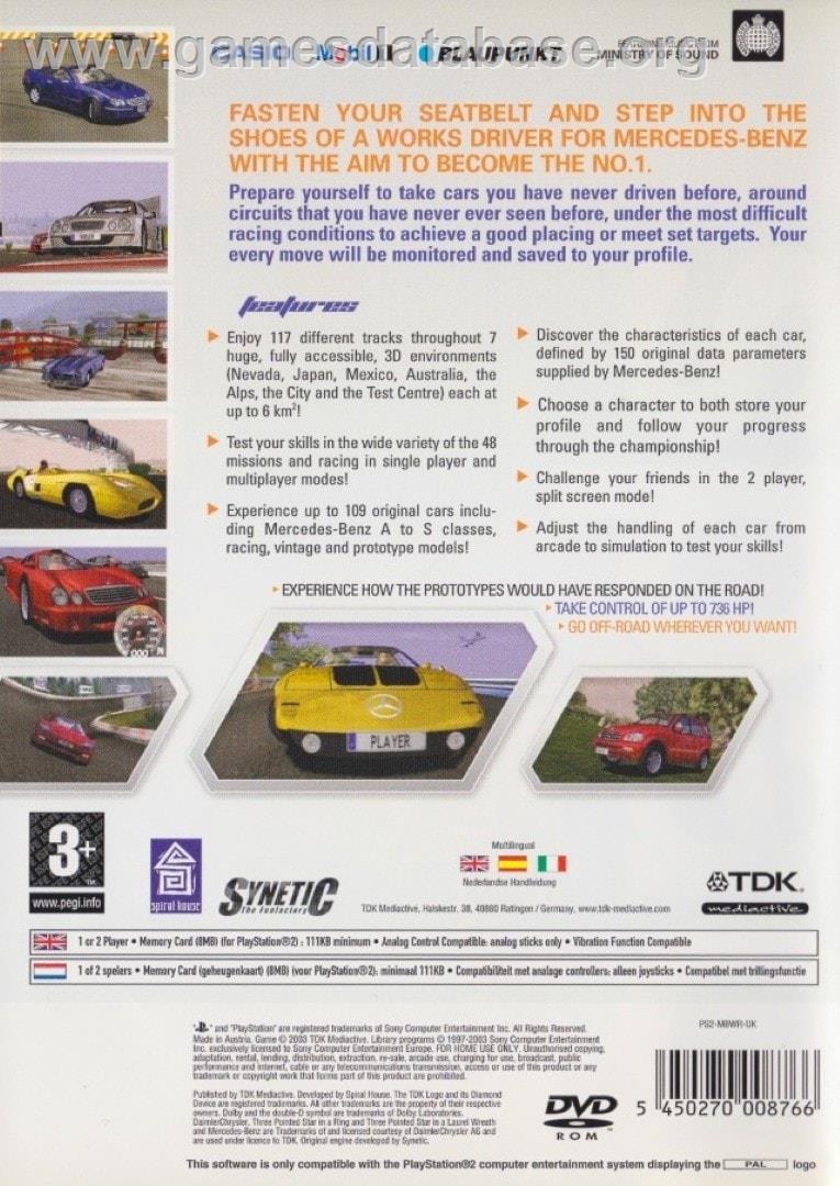 World Racing - Sony Playstation 2 - Artwork - Box Back