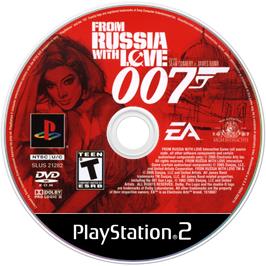 Cartridge artwork for 007 - From Russia With Love on the Sony Playstation 2.