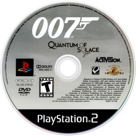 Cartridge artwork for 007 - Quantum Of Solace on the Sony Playstation 2.