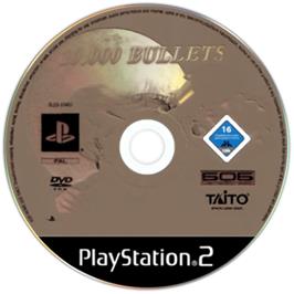 Cartridge artwork for 10.000 Bullets on the Sony Playstation 2.