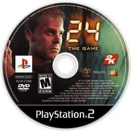 Cartridge artwork for 24 - The Game on the Sony Playstation 2.