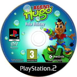 Cartridge artwork for Agent Hugo - Hula Holiday on the Sony Playstation 2.