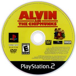 Cartridge artwork for Alvin and the Chipmunks on the Sony Playstation 2.