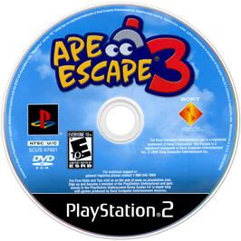 Cartridge artwork for Ape Escape 3 on the Sony Playstation 2.