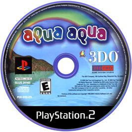 Cartridge artwork for Aqua Aqua - Wetrix 2 on the Sony Playstation 2.