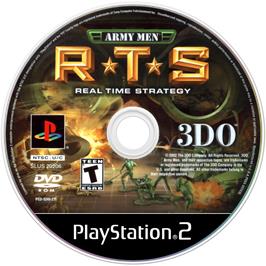 Cartridge artwork for Army Men - RTS on the Sony Playstation 2.