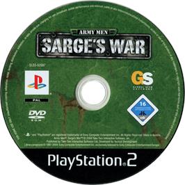 Cartridge artwork for Army Men - Sarge's War on the Sony Playstation 2.
