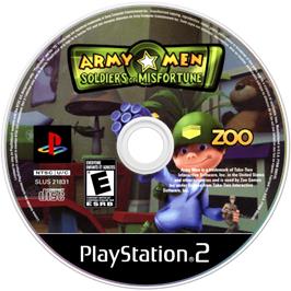 Cartridge artwork for Army Men - Soldiers Of Misfortune on the Sony Playstation 2.