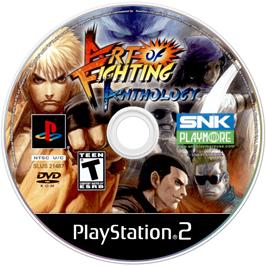 Cartridge artwork for Art Of Fighting Anthology on the Sony Playstation 2.