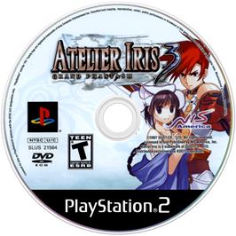 Cartridge artwork for Atelier Iris 3 - Grand Phantasm on the Sony Playstation 2.