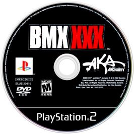 Cartridge artwork for BMX XXX on the Sony Playstation 2.