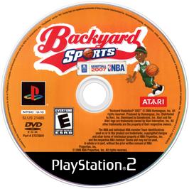 Cartridge artwork for Backyard Basketball 2007 on the Sony Playstation 2.