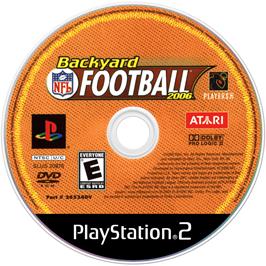 Cartridge artwork for Backyard Football 2006 on the Sony Playstation 2.