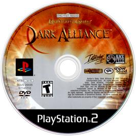 Cartridge artwork for Baldur's Gate - Dark Alliance on the Sony Playstation 2.
